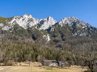 Hintersteiner See Parkplatz Blick hoch zum Zettenkaiser